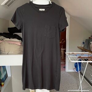 Madewell Black Mini T-Shirt Dress